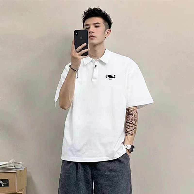 Designer Men's Luxury Casual Polo Shirts: Snake & Bee Embroidery, High Street Fashion, M-4XL