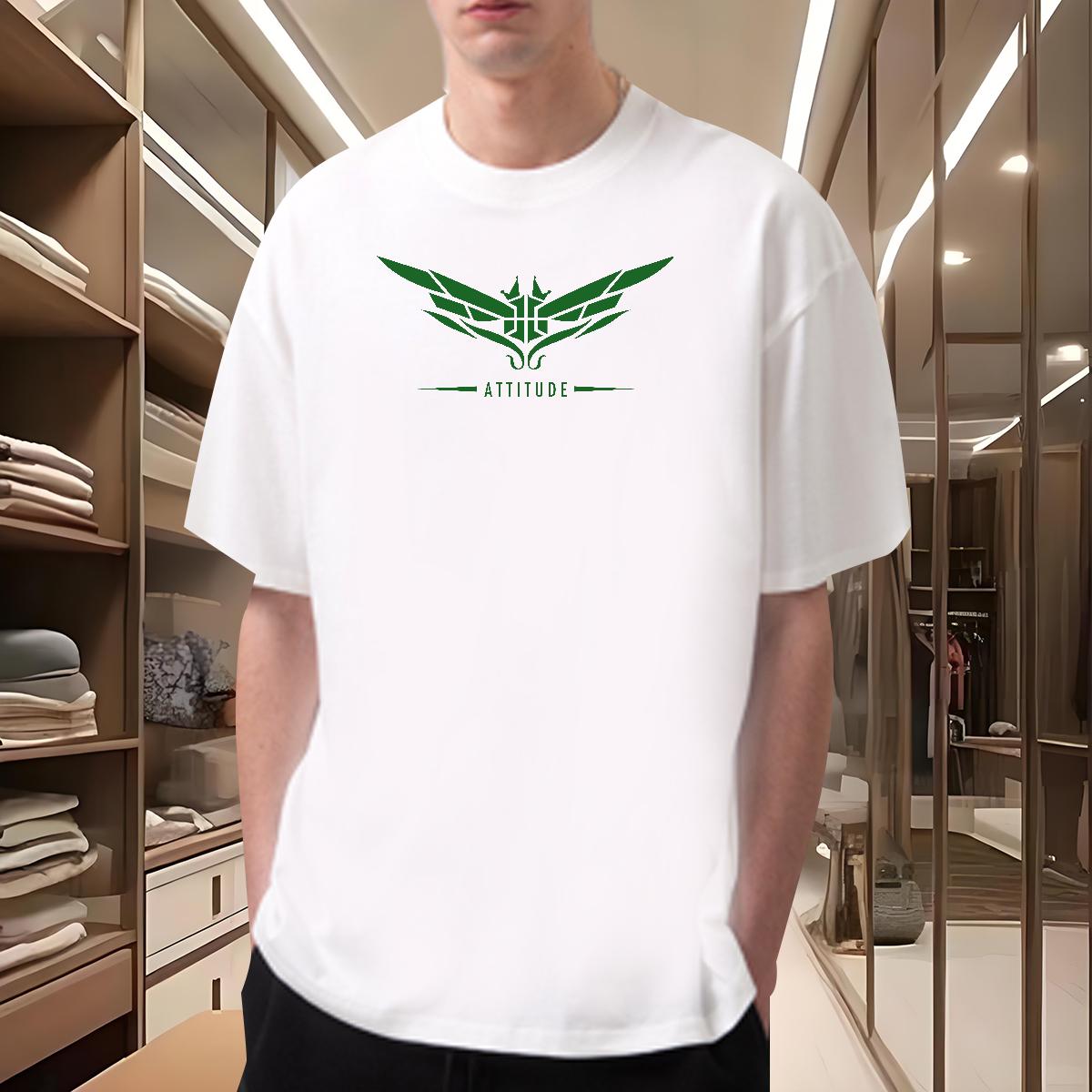 2024 Designer T Shirt For Man Wing 230g 100% Cotton DIY Logo Street wear Hip Hop Men Clothes T-Shirt Cotton Breathable Unisex