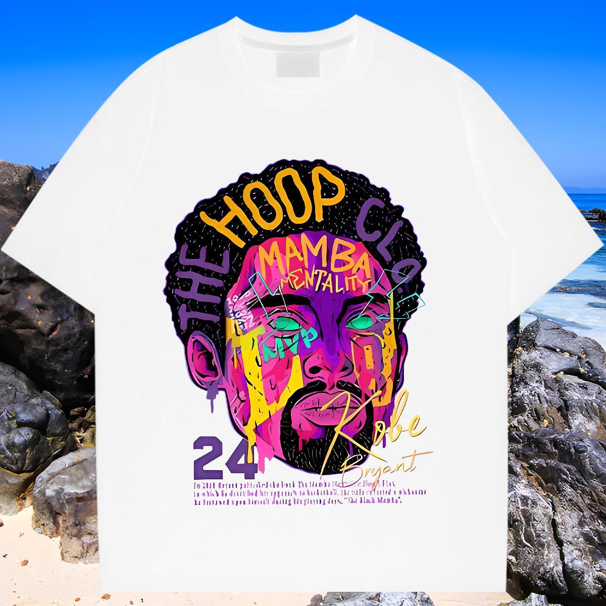 2024 New T-Shirts Oversized High Street Hip Hop Couples T Shirts Breathable Short Sleeve Cool Design