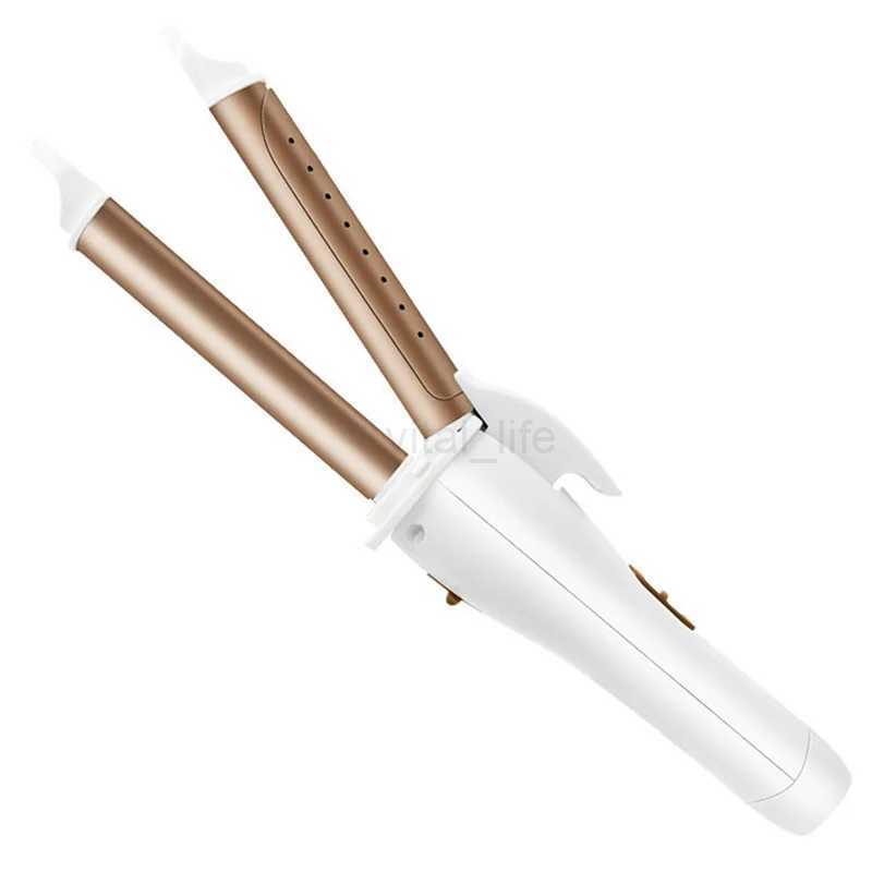 Multifunction 2 In 1 Portable Gold Electric Hair Curling Iron Hair Curler Straightener With Dust Cover Hair Care Styling ToolCL240716