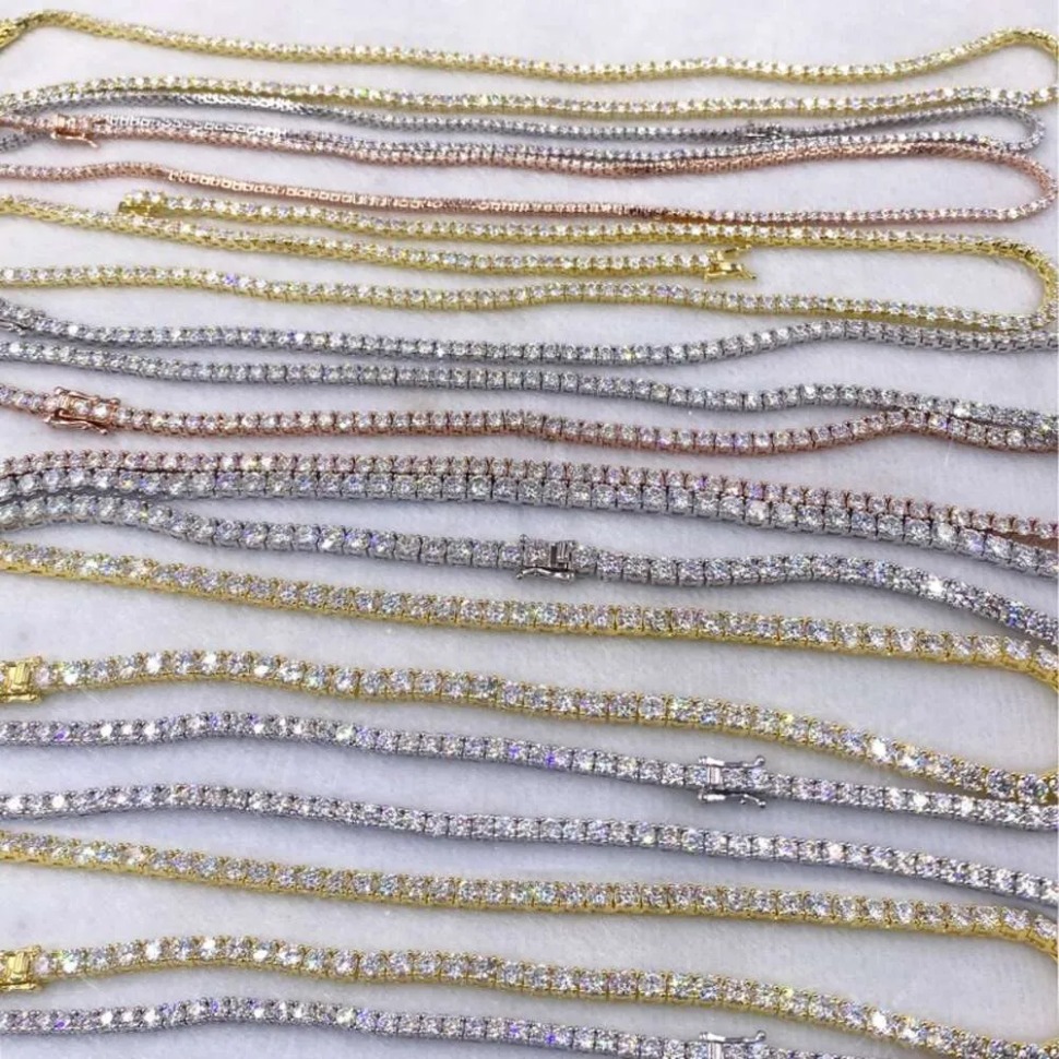 necklaces for women fashion Designer Pendant locket chains Hip Hop Sier VVS Moissanite Dia necklace Jewelry tennis chain