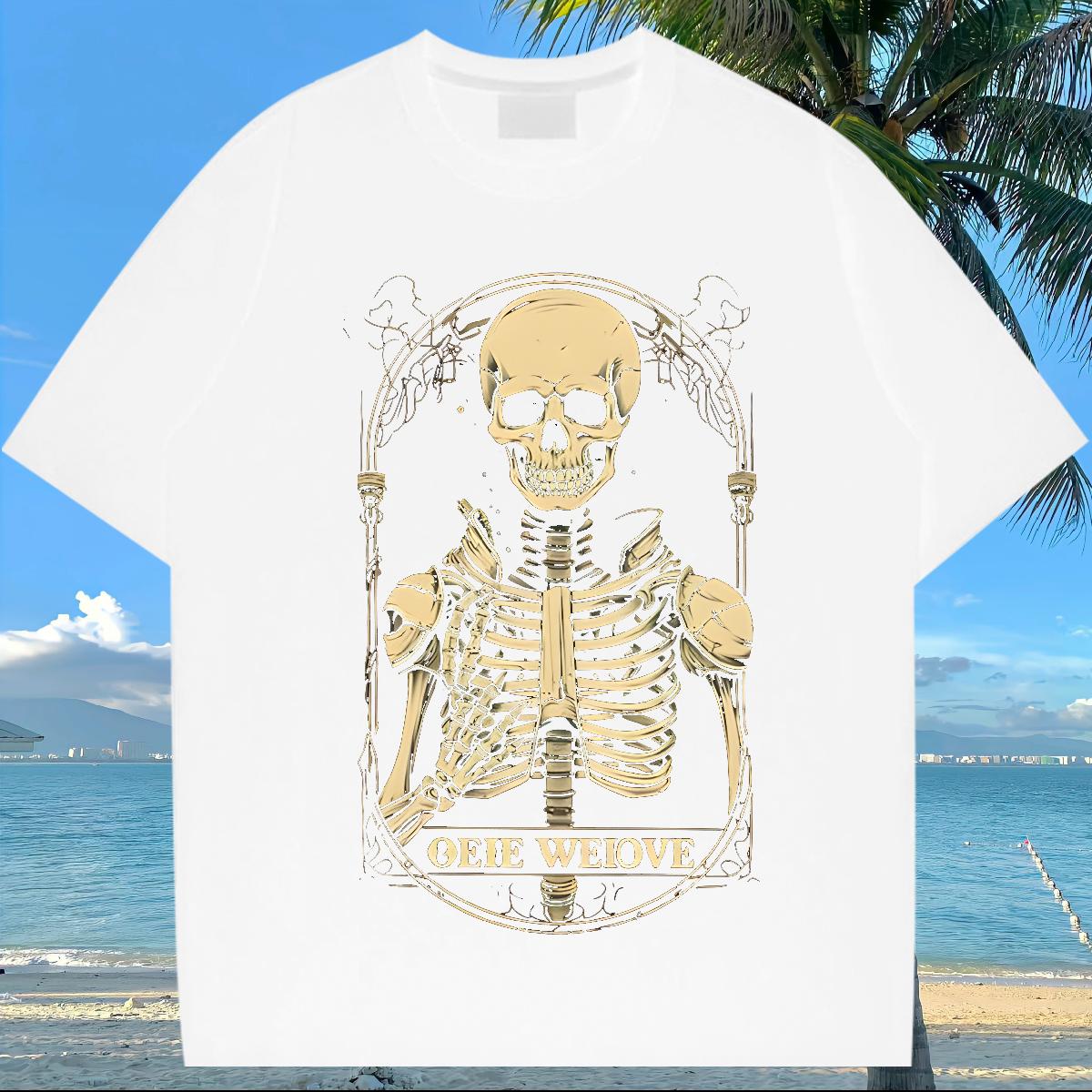 2024 DIY Mens T Shirts CY-240704056 230g 100% Cotton Anime Casual Beach Men Tops Tees Cotton Breathable 5A