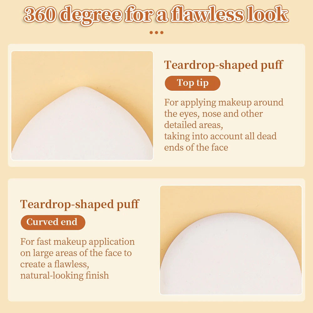 Soft cosmetic sponge set face concealer brush XL powder puff with storage box female beauty cosmetics pad puff cosmetics accessories 240715