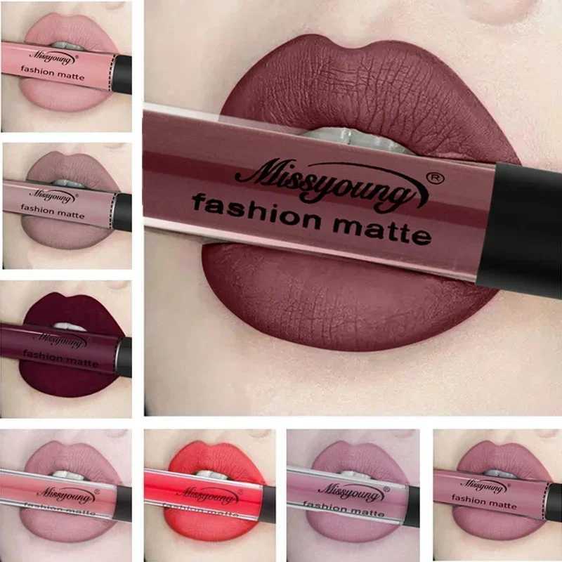 New Brand Makeup Lipstick Matte Lipstick Brown Nude Chocolate Color Liquid Lipstick Lip Gloss Matte Batom zxx240715