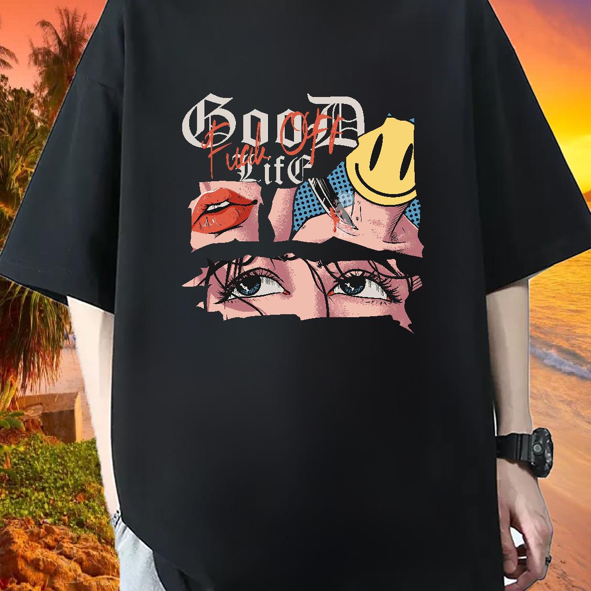 Loose T-Shirts for Men Street Casual 180g Cotton Tshirt for Man Woman Fashion Design DIY Clothings