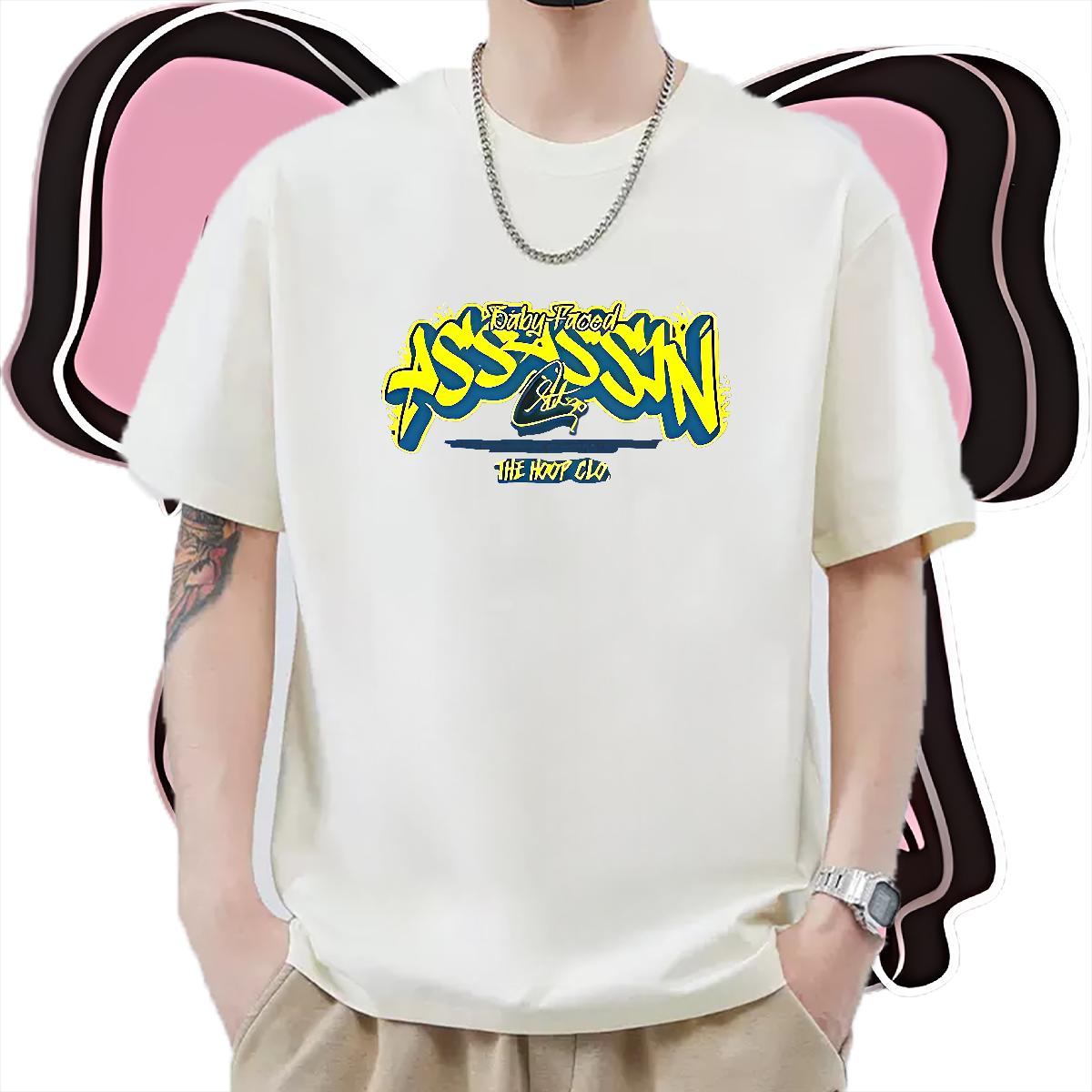 2024 T-Shirts DIY Street wear Hip Hop Men Tops Tees Cotton Breathable 5A