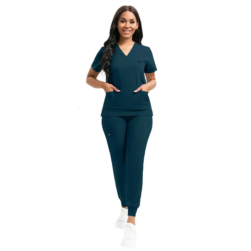 Clinic nurse work clothes Unisex scrub set uniform Beauty Salon Dental suit Pharmacy doctor Overalls workwear 240715