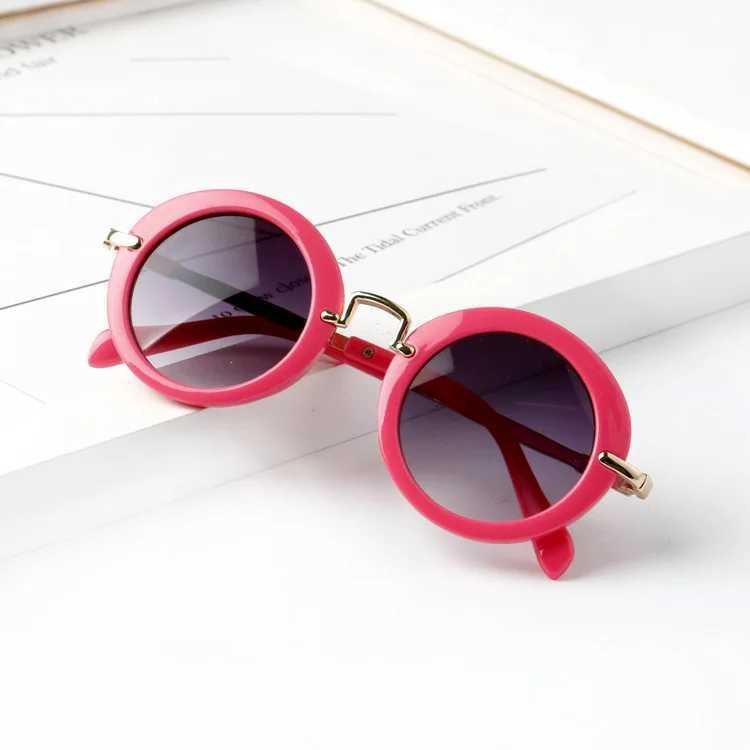 Sunglasses Children s Cute Glasses Retro Fashion Round Lenses Shatter Resistant Plastic Casual Sunglasses