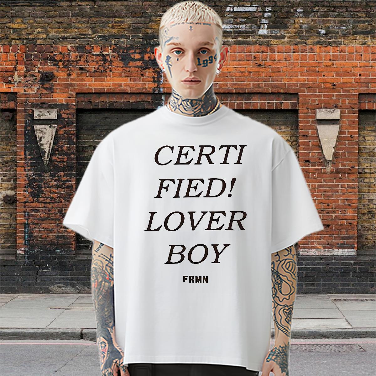 Loose T shirt fashion 230g Cotton Street Cotton Breathable Short Sleeve Tshirts DIY Customized DIY Printed Tees