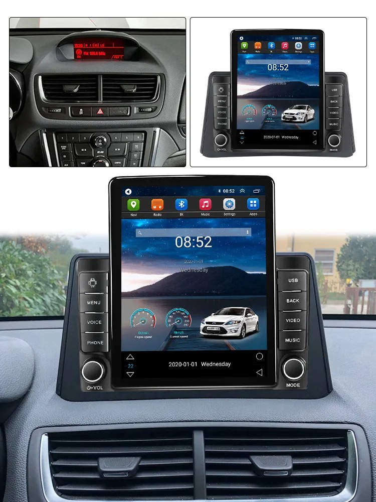 Car Video Radio Multimedia Video Player Stereo for Opel Mokka 1 2012-2016 Tesla Style Navigation GPS Android 2din 2 Din BT