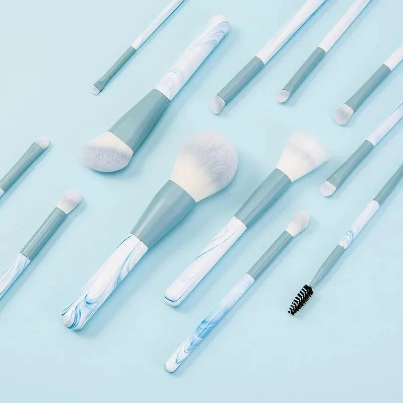 12 piece makeup brush set super soft powder makeup tool beginner points powder blusher brush concealer brush knife edge eyeliner brush 240715