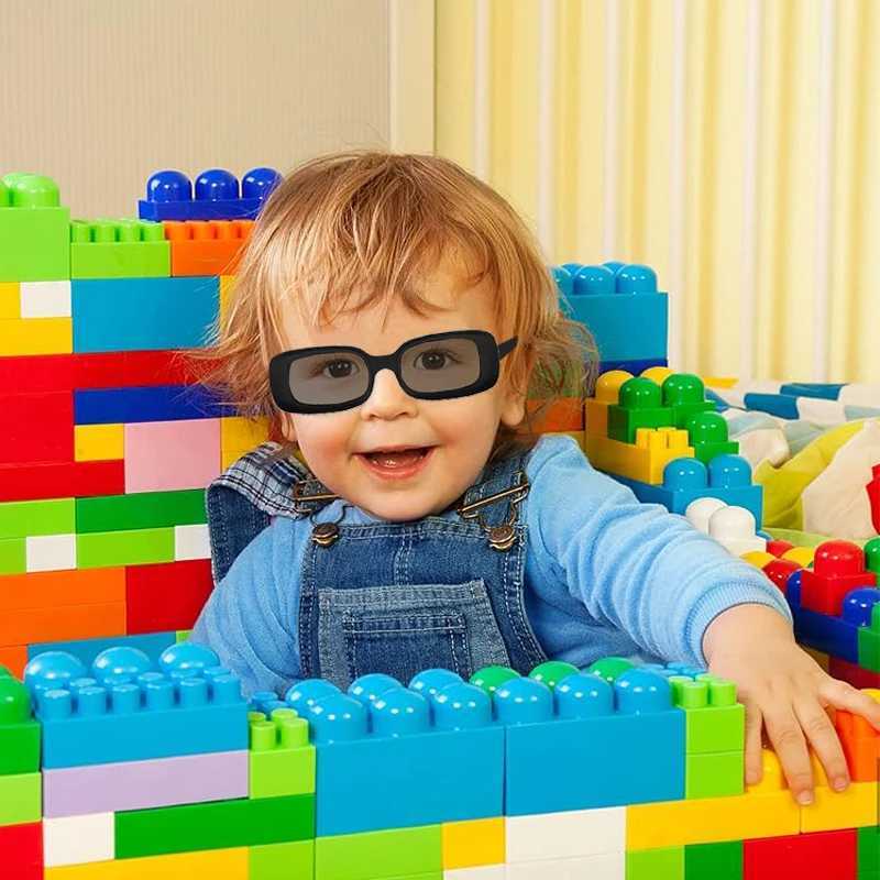 Sunglasses 2024 New Children Solid Rectangular Sunken Sunglasses Girls Boys Fashion Outdoor UV400 Protection Sunglasses Kids Sunglasses