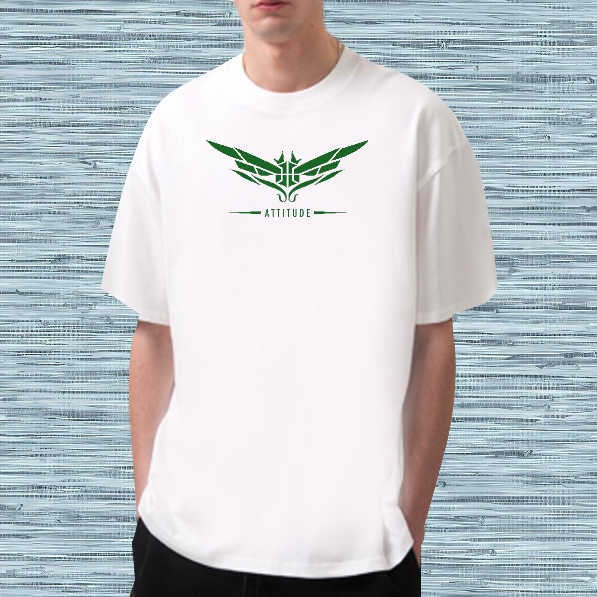 Loose Men Clothes T-Shirt Wing 100% Cotton 230g Breathable Crew Neck Street Men T Shirts Custom Printing Fashion Tees Shirts