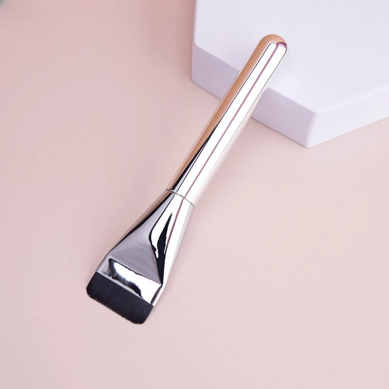 ultra-thin basic brush and thin face flat contour mixed basic cream makeup brush line brush basic beauty tool 240715