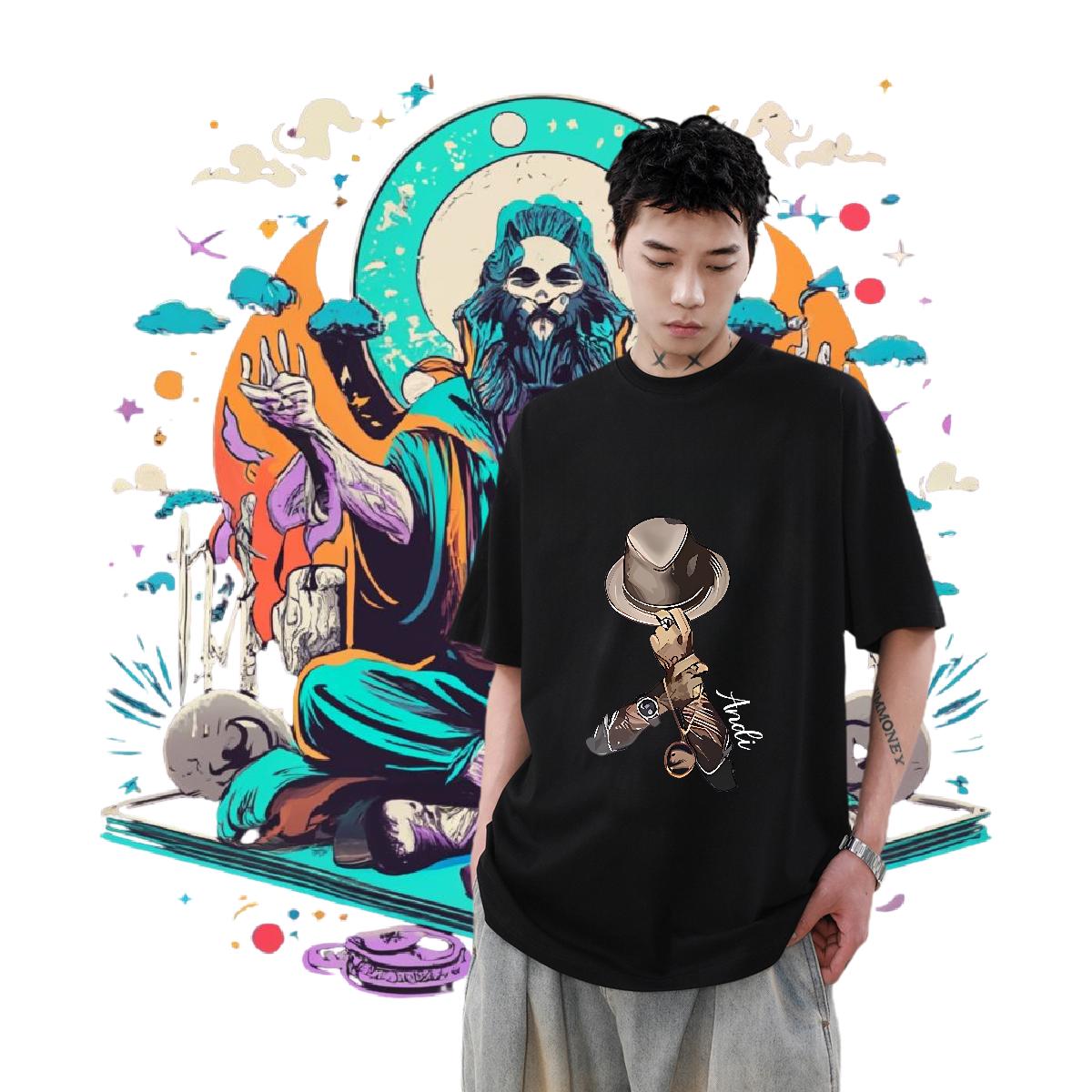 Fashion T-Shirts for Men DIY Printed Tshirt for Man Woman Sport 180g Cotton High Quality Clothes