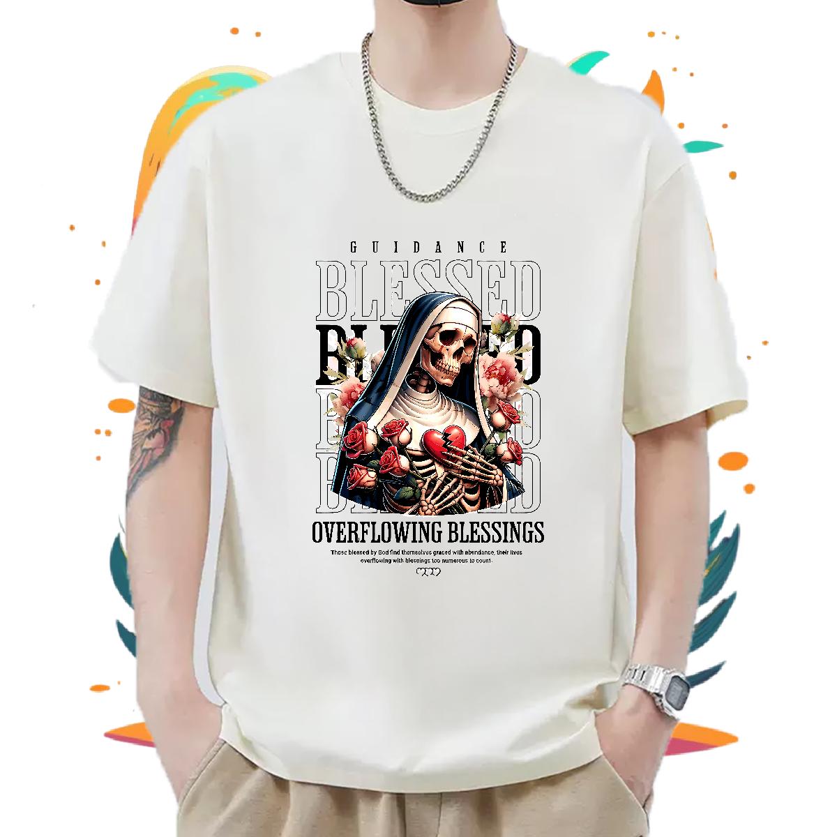 Wholesale T shirt Street Wear Cotton Breathable Men Clothes T-Shirt Fashion Design Custom Print Plus Size Tops