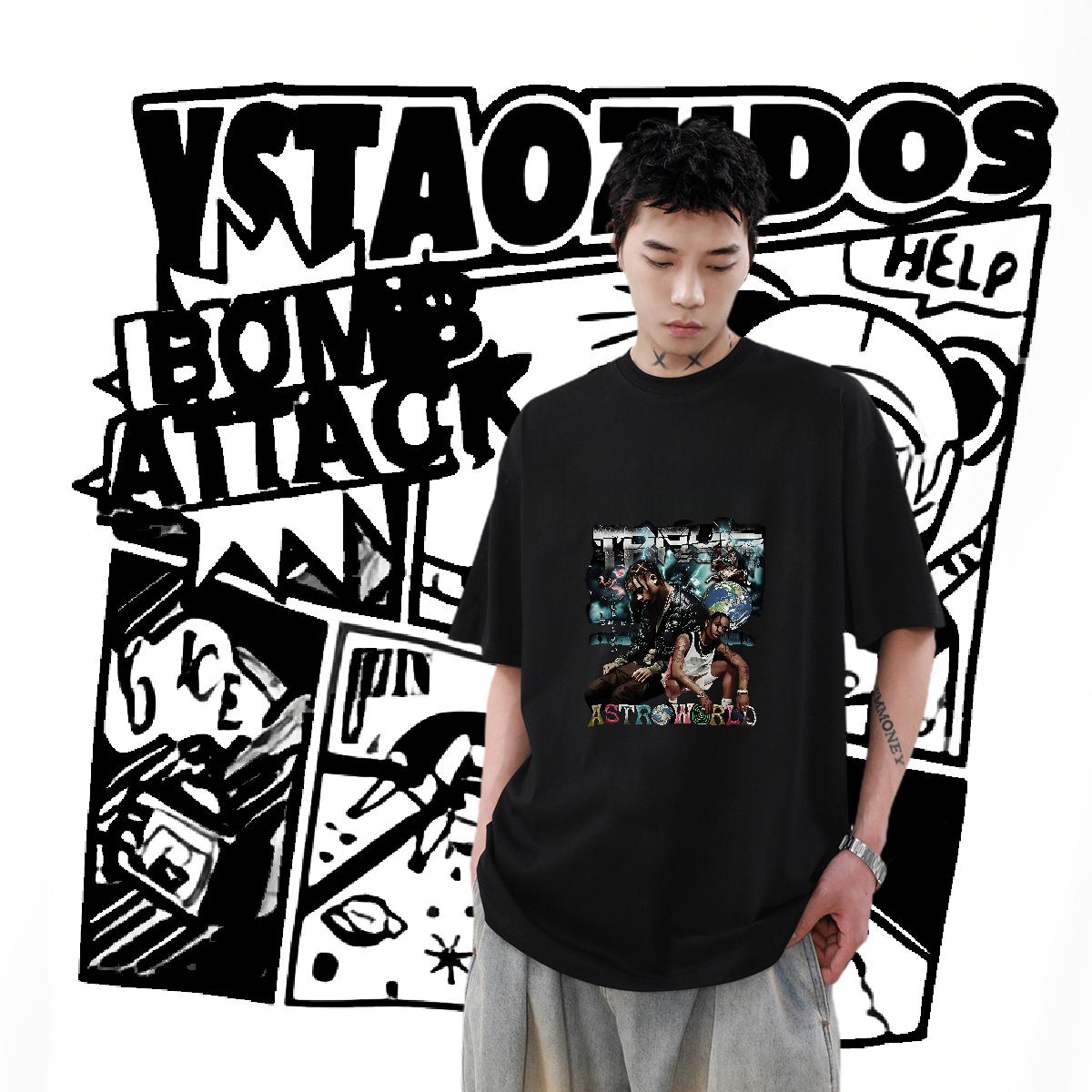 Brand Men Tees Cotton Breathable Beach Mens T Shirts Custom Print Oversized 2024 New Tees Shirts