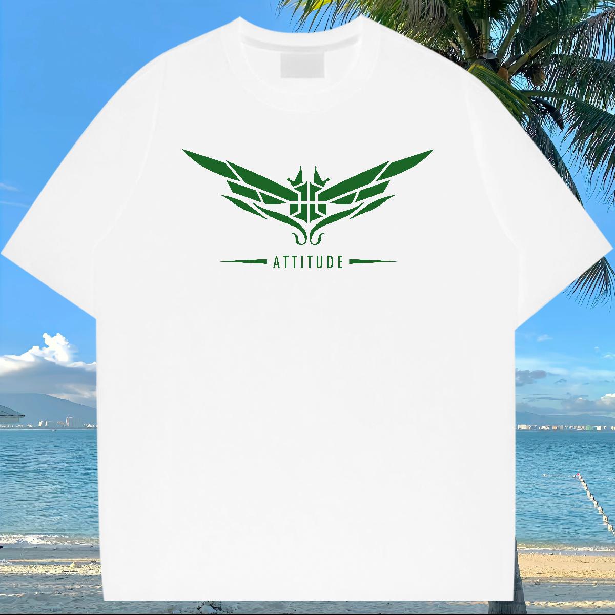 Fashion New T-Shirts for Men Wing 230g Cotton Custom Anime Tshirt for Man Woman Beach Crew Neck Cotton Breathable Cool Tees Shirts