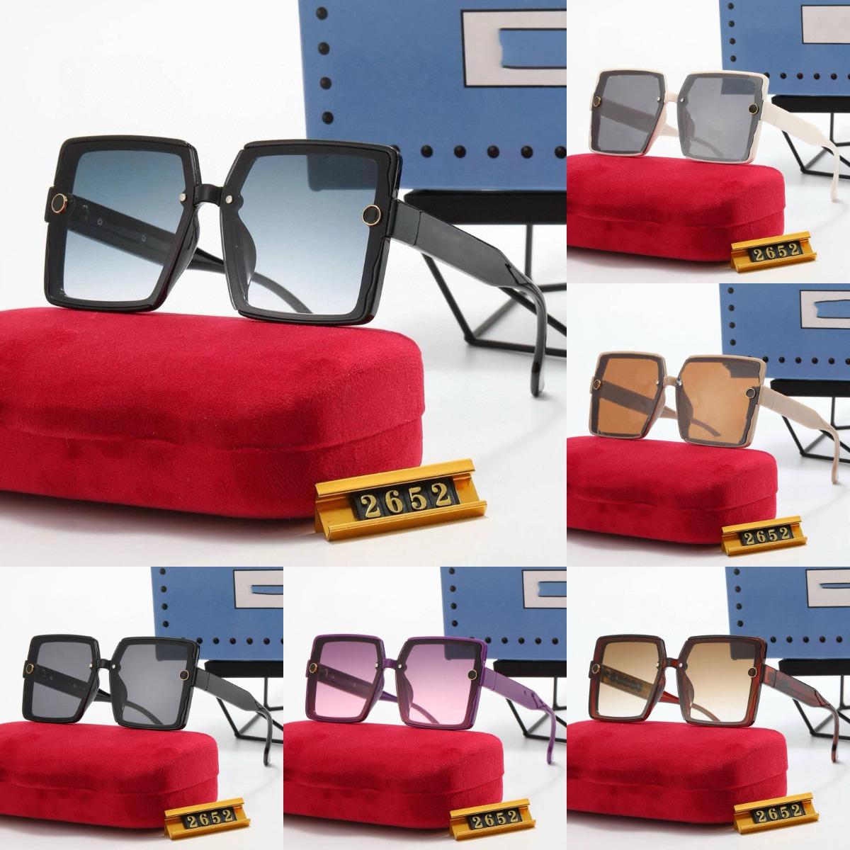 Designer with Box Sunglasses for Men Women Hip Hop Classics Fashion Matching Driving Beach Shading Protection Polarized Glasses Gift Shoe Parts Accessoriesss