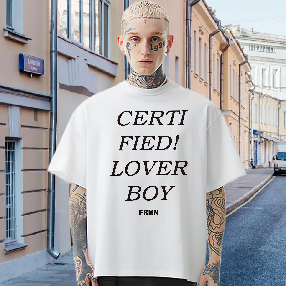 2024 DIY T-Shirts for Men fashion 100% Cotton 230g Graphic Casual Men Tees O-Neck Short Sleeve Cotton High Quality