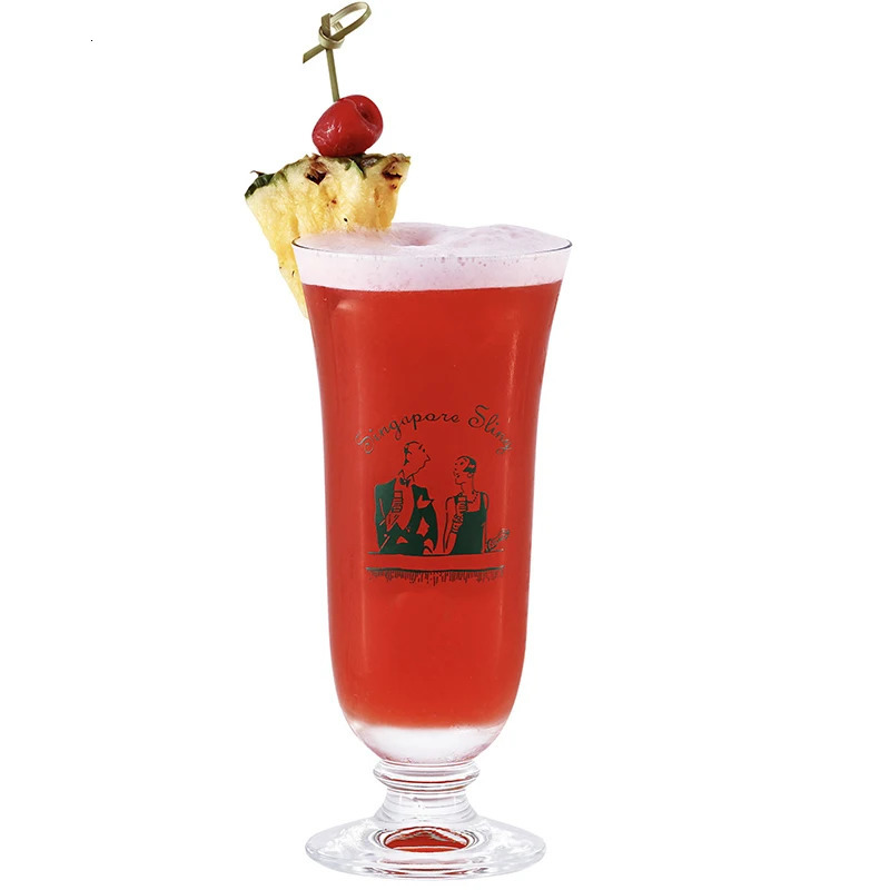 2PCS Singapore Sling Glasses Cocktail Glasses Long Drink Glasses Juice Glass Set of 2 240711