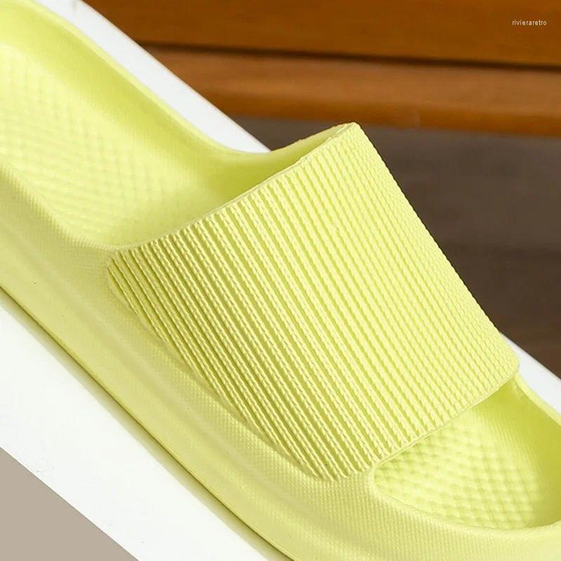 Slippers Summer Shoes Men Women Slides Home Indoor Thick Platform Bathroom Sandals Ladies Slide For