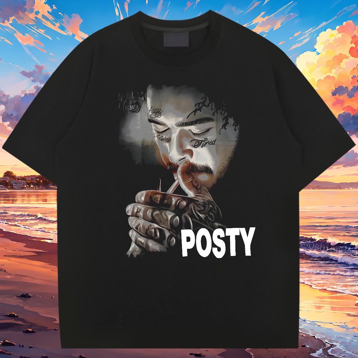 Wholesale T-Shirts ZCY-240626001 100% Cotton 230g Street Wear Round Neck Short Sleeve Mens Tshirts Stylist Cartoon Printing S-4XL Top Tees