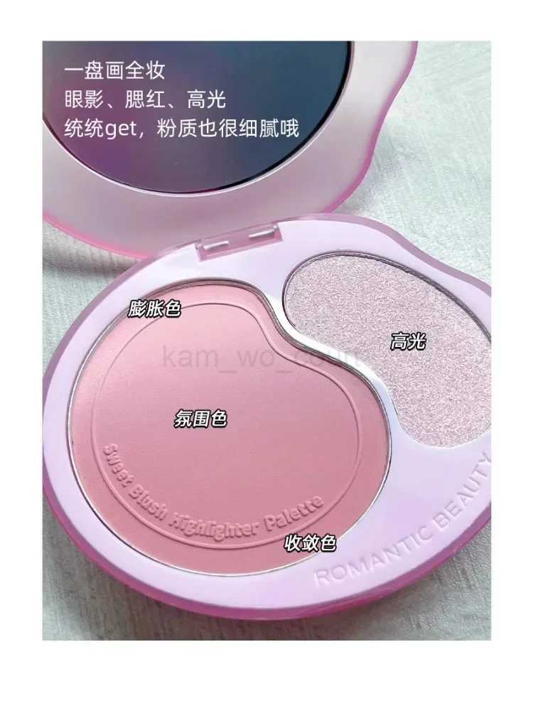 Romantic Beauty Gradient Blush Palette Natural Brighten Long Lasting Blusher Highlighting Finishing Rare Beauty Female MakeupM240716
