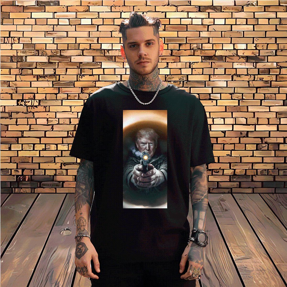 Loose Fit T Shirts Men Fight 230g 100% Cotton Daily Wear Short Sleeve Cotton O-Neck Men Tshirts Stylist DIY Logo Polos