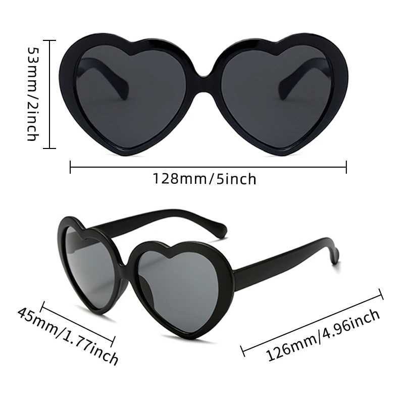 Sunglasses 2023 New Children Colors Heart Circle Edge UV400 Sunglasses Baby Girls Lovely Outdoor Sun Protection Sunglasses Kid Sun Glasses