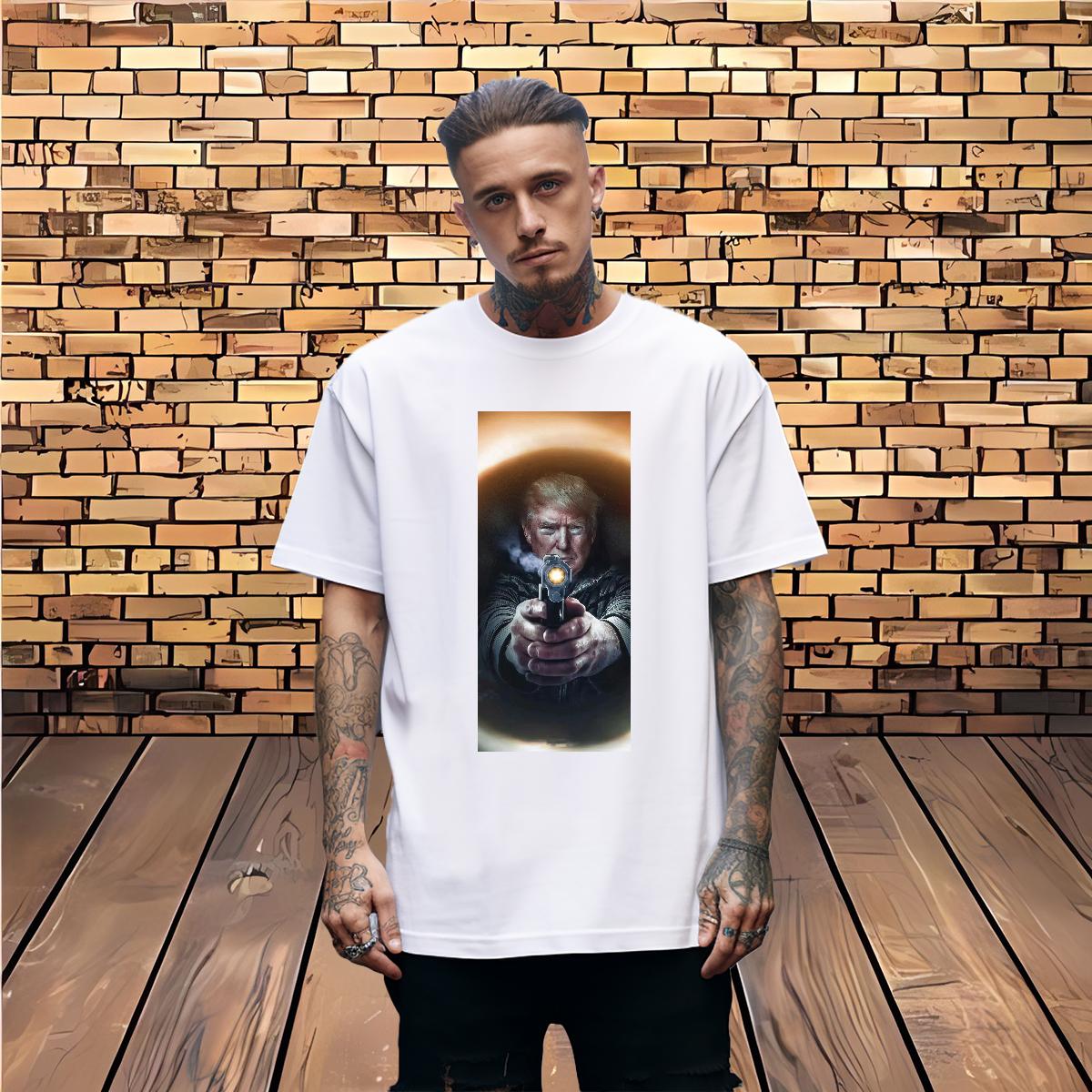 Loose Fit T Shirts Men Fight 230g 100% Cotton Daily Wear Short Sleeve Cotton O-Neck Men Tshirts Stylist DIY Logo Polos