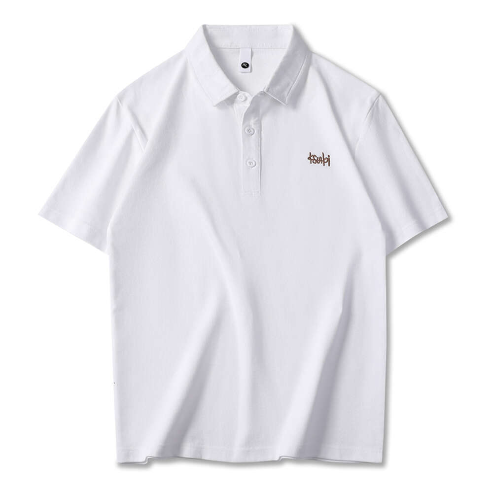 2024 Summer New Short sleeved POLO Shirt Simple Embroidered Polo Neck T-shirt Trendy Men's Top