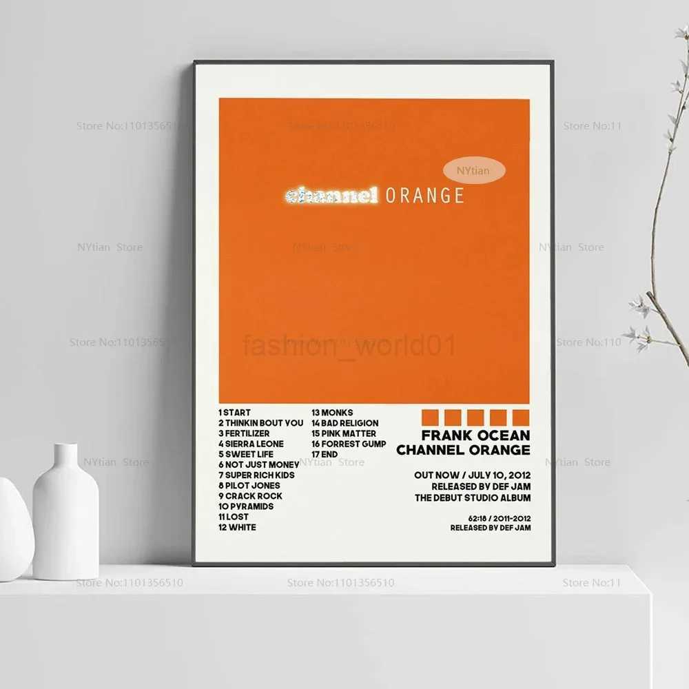 NT1499 Frank Posters Blonde Ocean Nostalgia Ultra Music Album Poster Prints Wall Art Picture Canvas Painting for Home Room DecorX240716