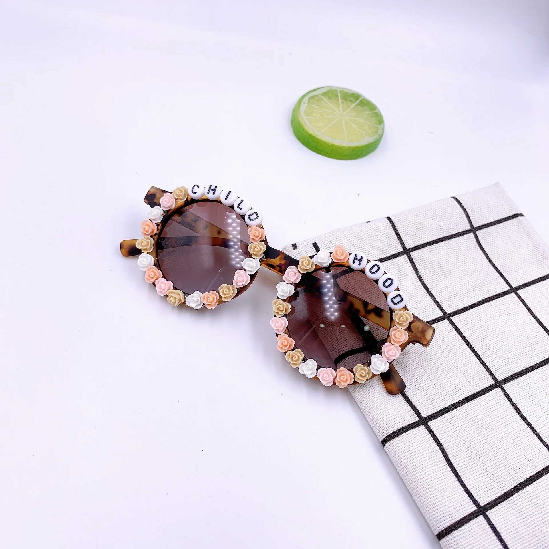 Sunglasses DIY Childrens Sunglasses New sticky letter cute personality childrens sunglasses Fashion Street Photo cool glasses sunglasses