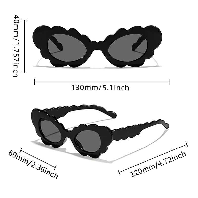 Sunglasses 2024 New Children Cloud Cat Eye Shaped Candy Color Sunglasses UV400 Girls Boys Outdoor Sun Protection Sunglasses Kid Sun Glasses