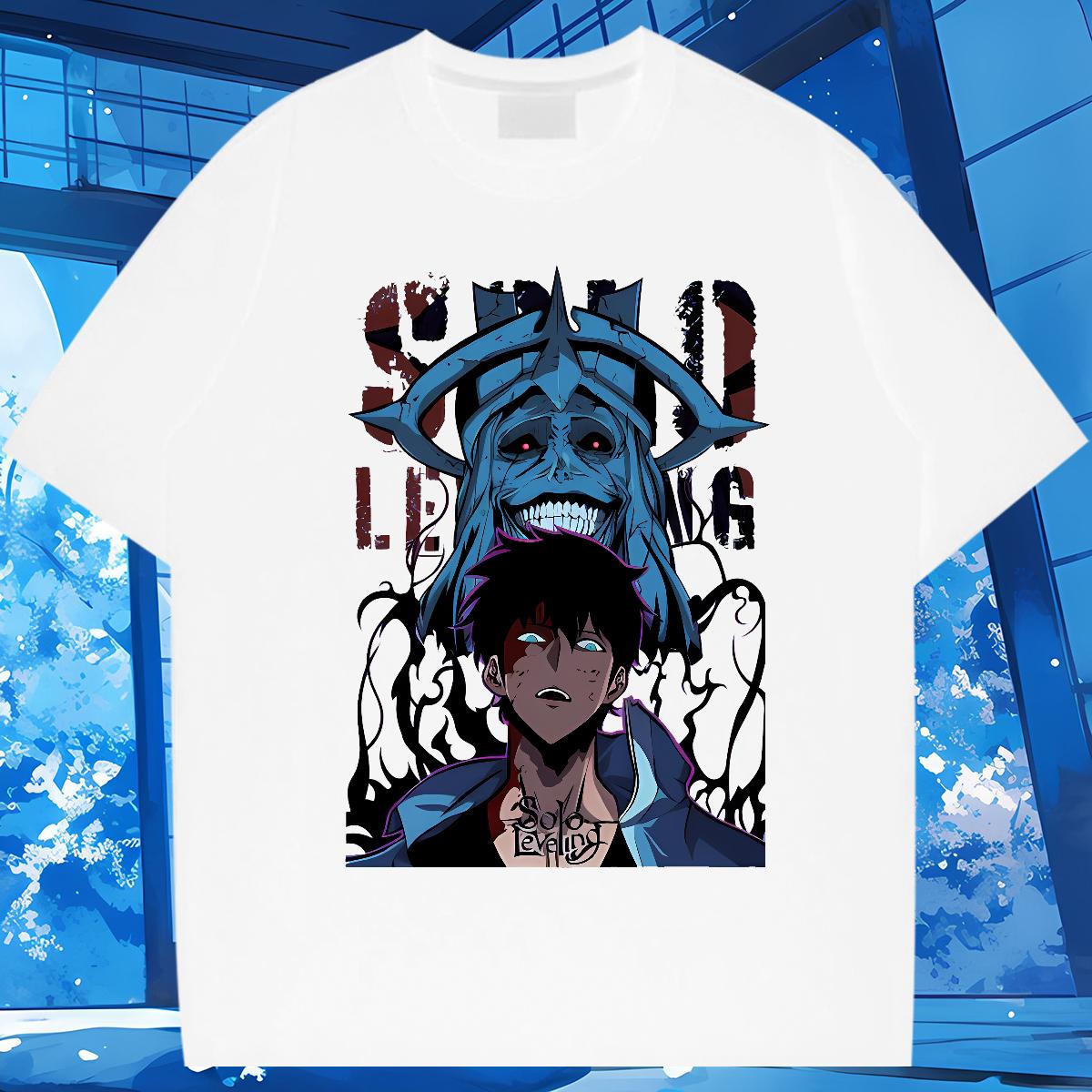 Classic Men Tees fashion 100% Cotton 230g Short Sleeve Cotton O-Neck Anime Printing Street T Shirts Men White Plus Size Fashion Designer Tops Tees