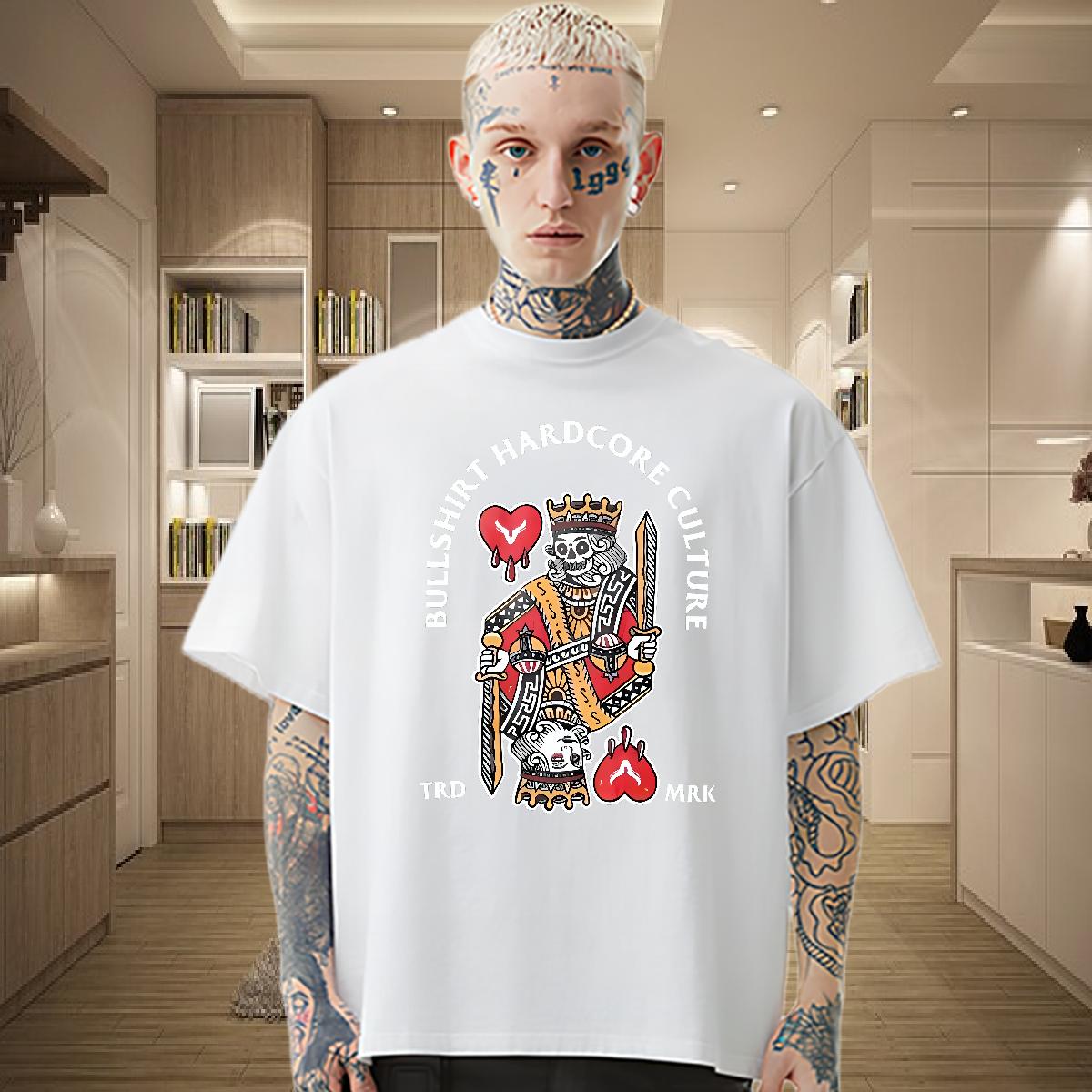 High Quality T Shirt For Man fashion 230g 100% Cotton Spring Summer 180g Cotton Men Tshirts Fashion Custom Cartoon Tees Shirts