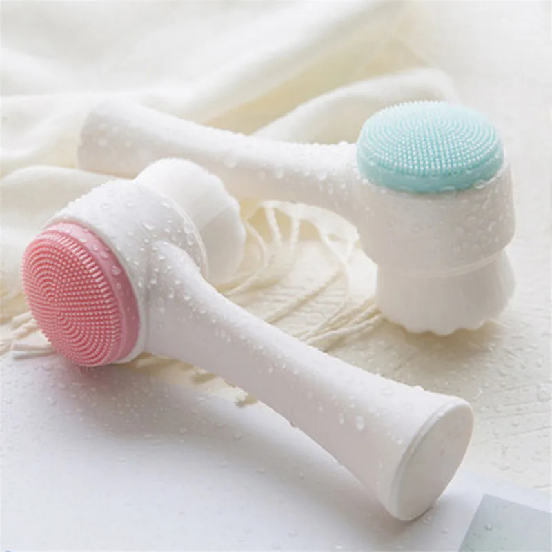 cleansing massage brush cleansing products skin care tools double-sided silicone 3D cleansing brush 240715