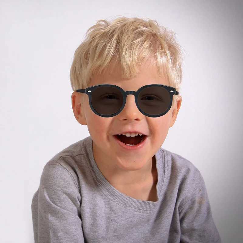 Sunglasses 2024 New Children Simple Solid Color Oval Sunglasses UV400 Girls Boys Fashion Outdoor Sun Protection Sunglasses Kids Sun Glasses
