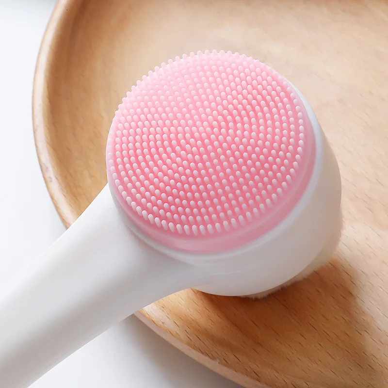 cleansing massage brush cleansing products skin care tools double-sided silicone 3D cleansing brush 240715