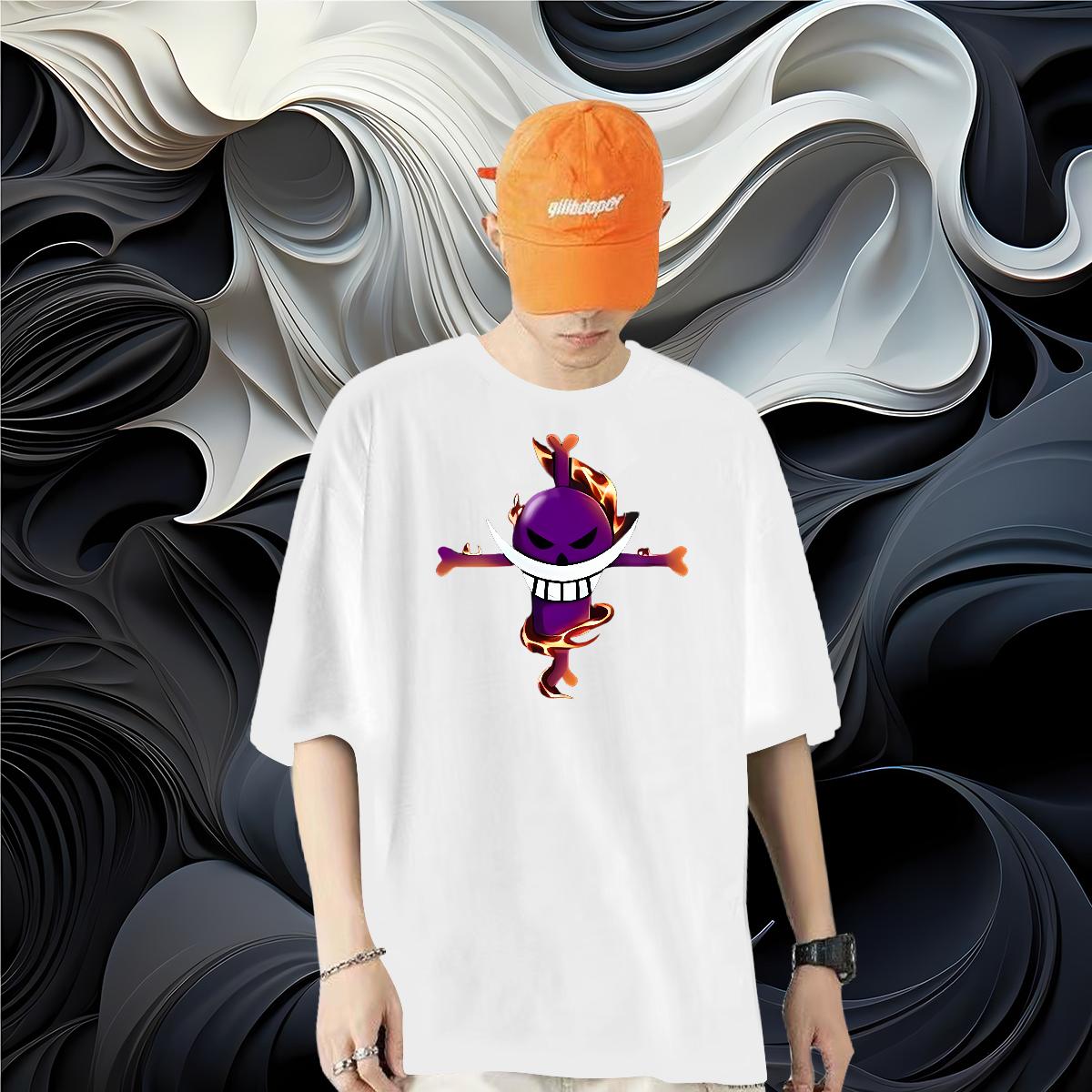 High Quality Mens T Shirts 1 230g Cotton Anime Printing Street Cotton Breathable Men Tees Wholesale Asian Size Tshirts