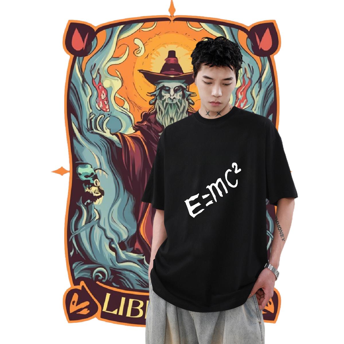 Loose Man T Shirts Street wear Hip Hop Breathable Crew Neck Cotton Tshirts Designer Fashion Custom Print Plus Size Clothings