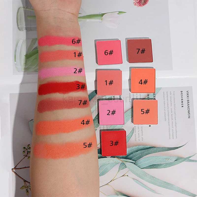Pink Blush Palette Private Label Makeup Nude Matte Blusher Bronzer Powder Palette Own Brand Cosmetics Blusher Wholesale 20pcsM240716