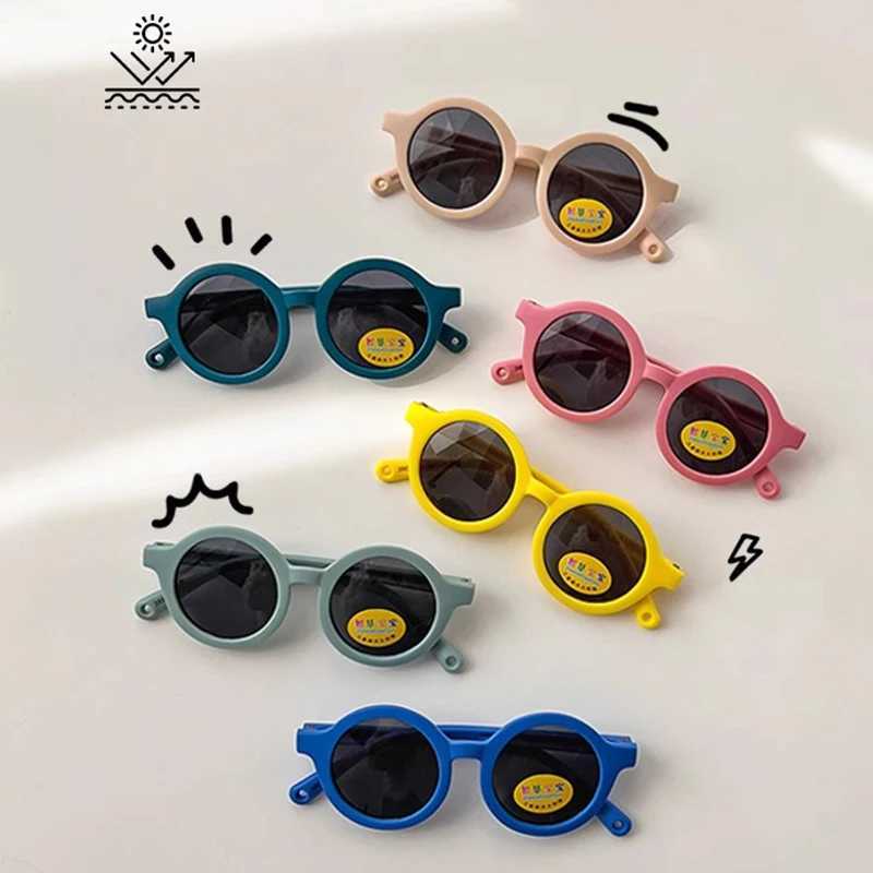 Sunglasses 2024 New Children Classic Solid Color Round Sunglasses UV400 Outdoor Baby Girls Boys Cute Protection Sunglasses Kids Sun Glasses