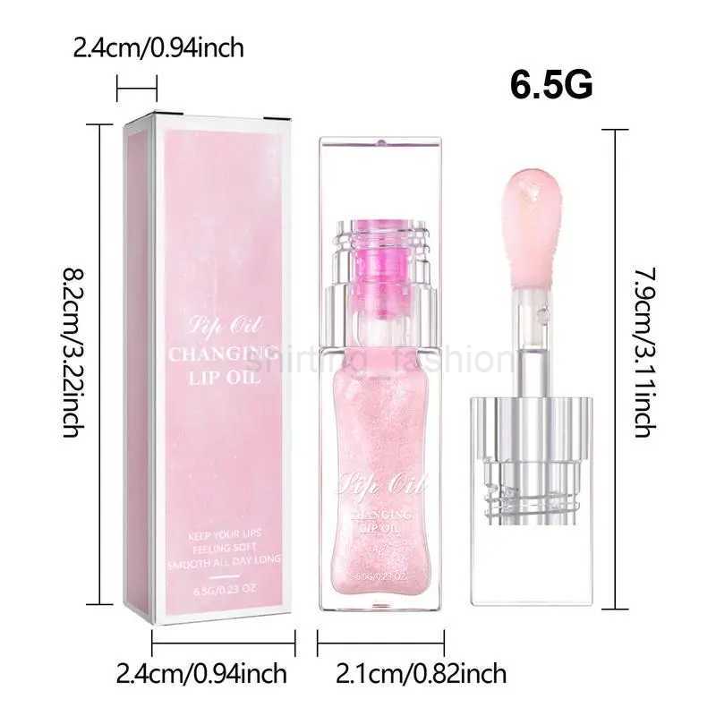 PH Lip Oil Transparent Lip Gloss Oil Lip Balm Lip Glaze Color Changing Lip Oil Lip Care Moisturizer for Dry Cracked LipsCL240716