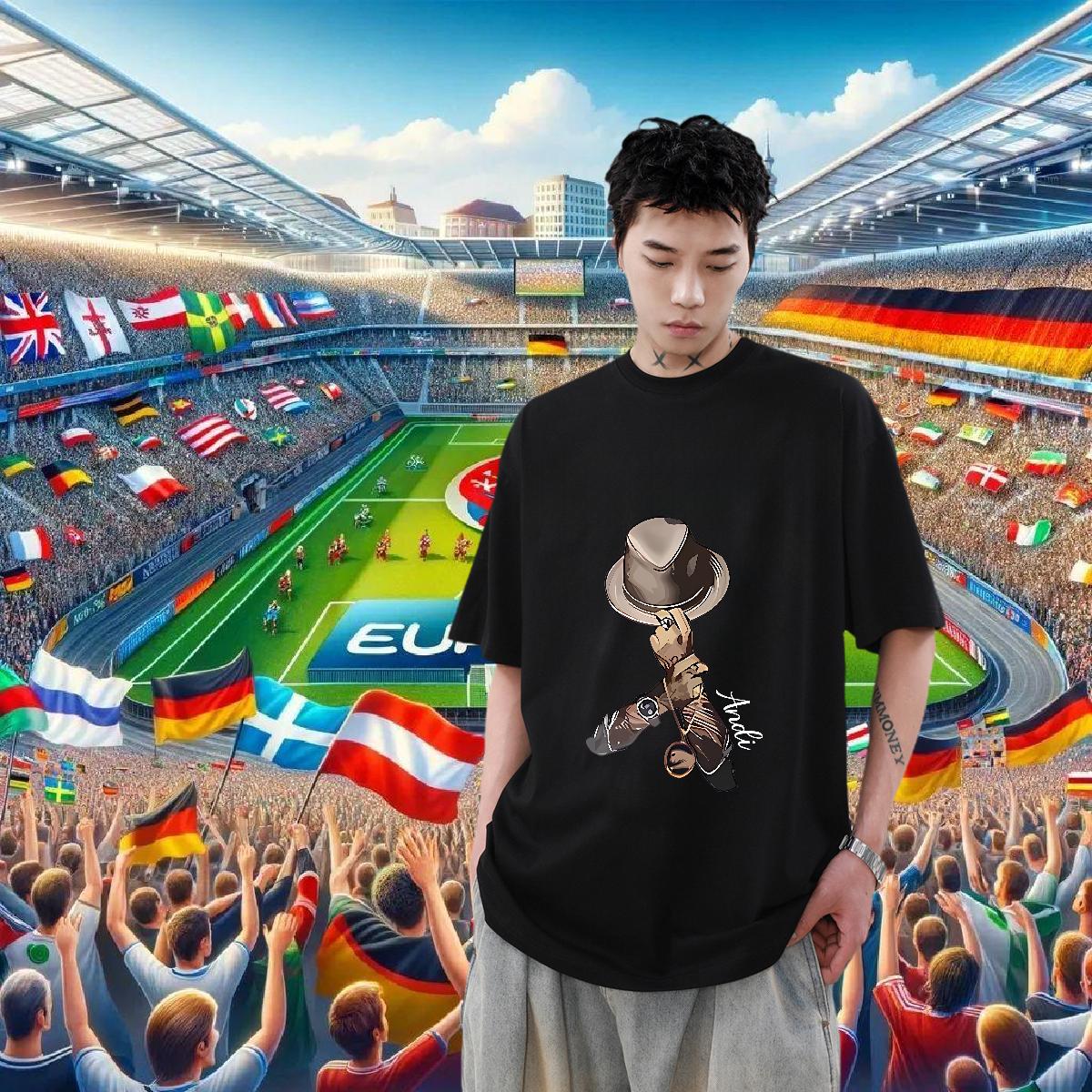 Factory Direct Men T Shirts Custom Anime Street Wear Men Clothes T-Shirt Round Neck Short Sleeve Classic