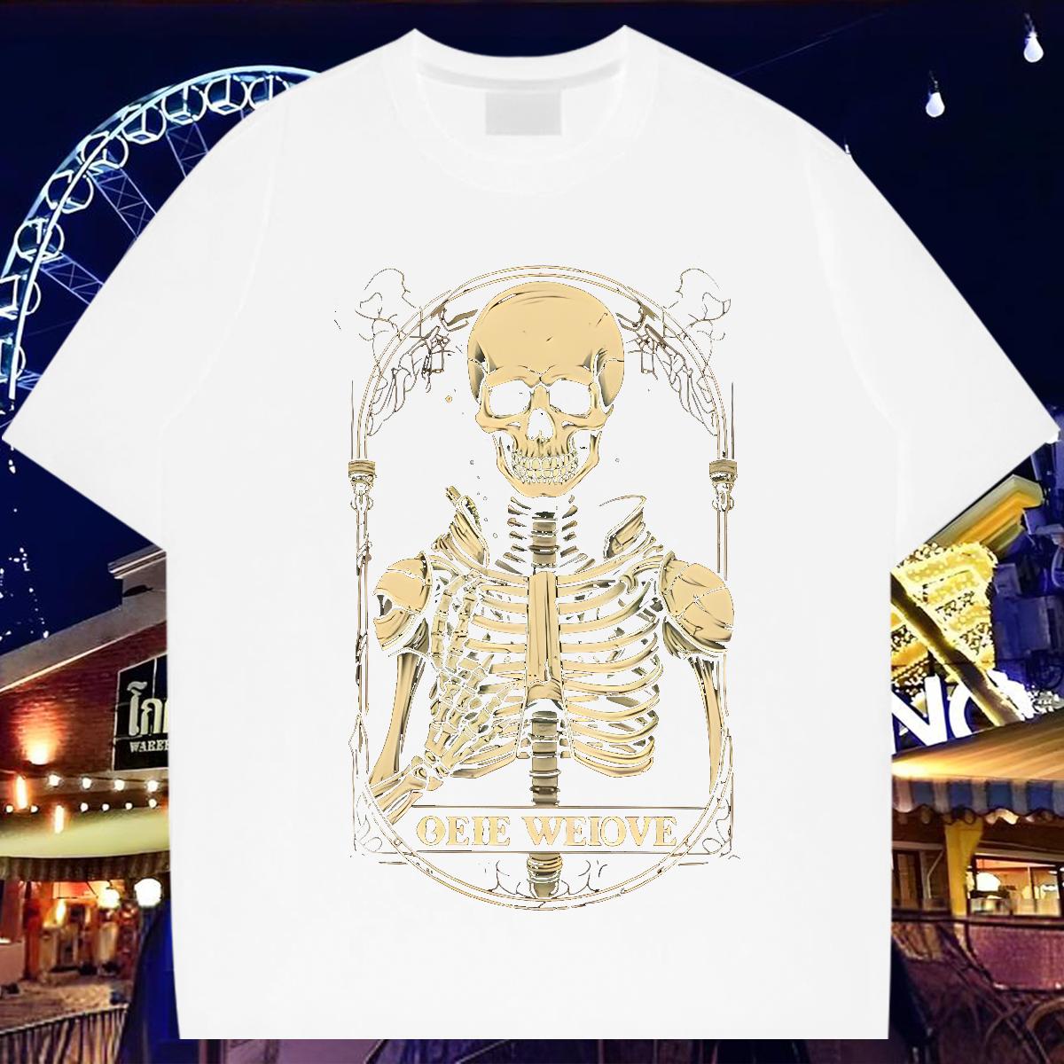 2024 New T Shirts Men CY-240704056 230g Cotton Cartoon Printing S-4XL Men Clothes T-Shirt Street Wear Round Neck Short Sleeve 5A Tops Tees