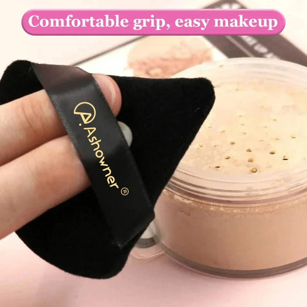 2/3/4/6Pcs Triangle Powder Puff Mini Makeup Sponge Cosmetics Soft Cotton Powder Puff Washable Velvet Makeup Puff Tool 240715
