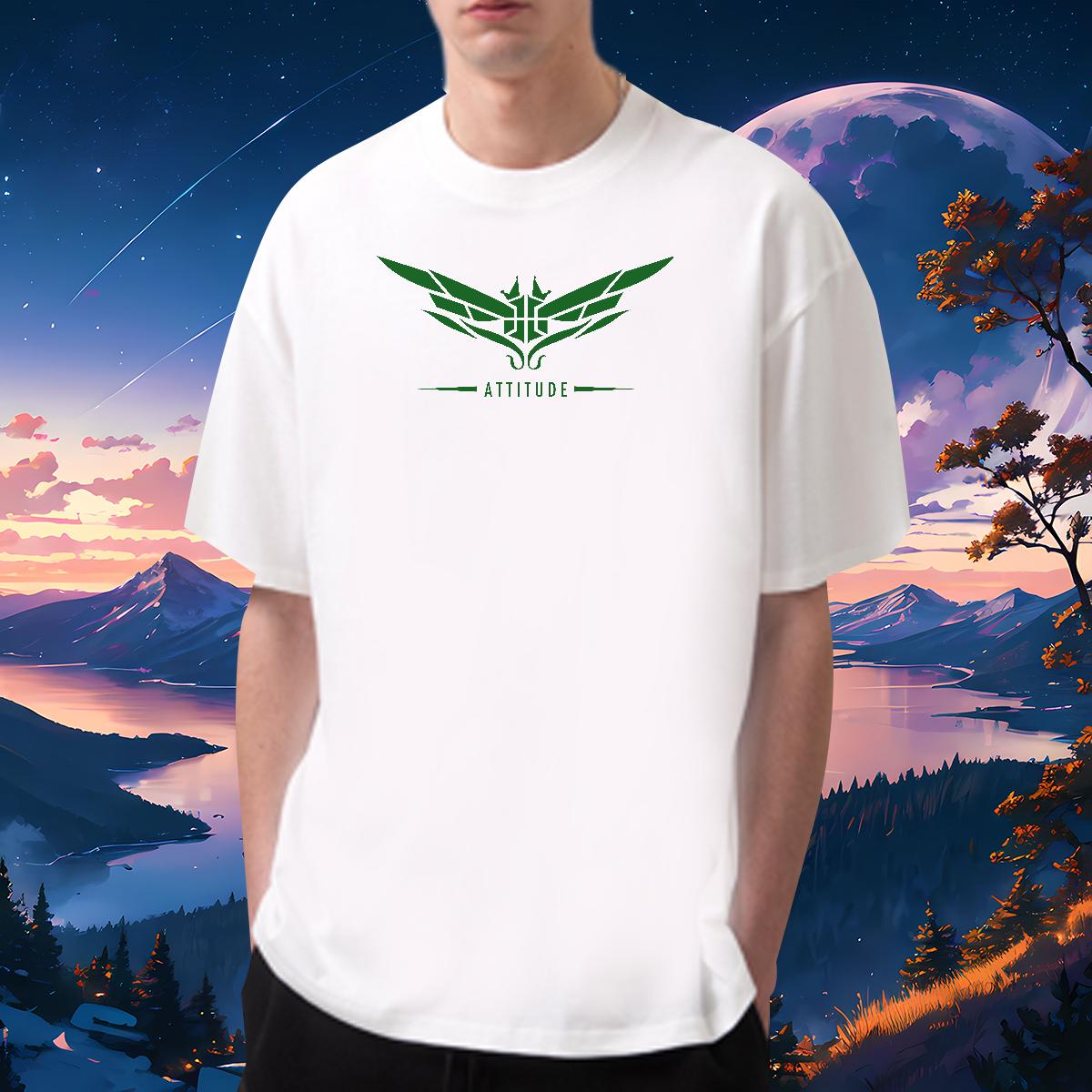 5A Mens Tshirts Wing 230g Cotton Cotton Breathable Soft Daily Wear T shirt Custom Print Oversized Casual New Polos