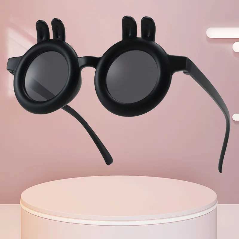 Sunglasses Curved Ear Rabbit Cartoon Childrens Sunglasses Cute Glasses UV Baby Sun Protection